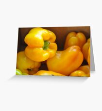 Yellow Peppers Greeting Card