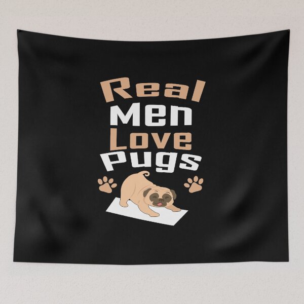 Item preview, Real men love pugs designed and sold by T-Jays Lounge.