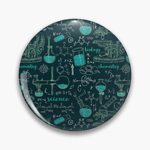 Item preview, Vintage seamless pattern old chemistry laboratory with microscope, tubes and formulas. designed and sold by kateja.