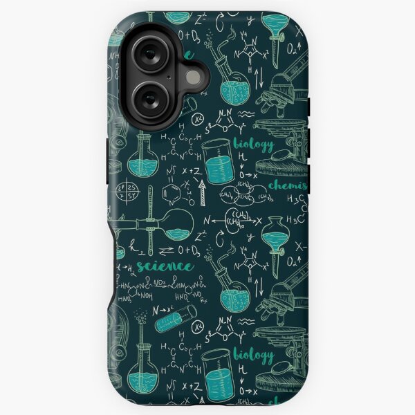 Item preview, Vintage seamless pattern old chemistry laboratory with microscope, tubes and formulas. designed and sold by kateja.