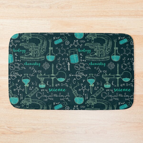 Item preview, Vintage seamless pattern old chemistry laboratory with microscope, tubes and formulas. designed and sold by kateja.
