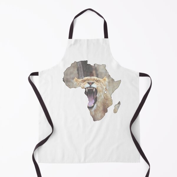 Item preview, Map of Africa - African printing - African Lioness designed and sold by Yedi-wear.