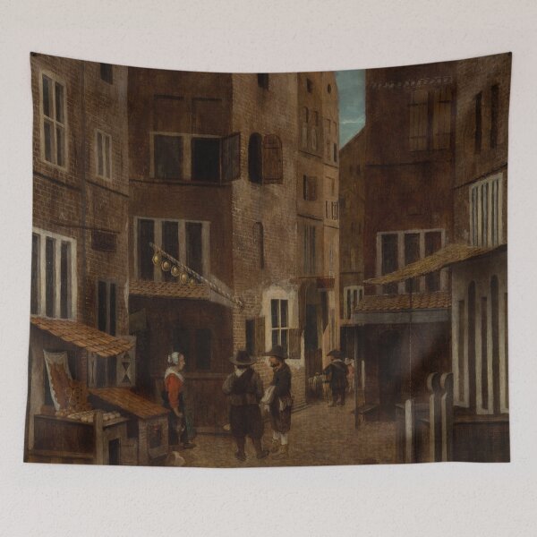 Item preview, Street Scene - Jacobus Vrel designed and sold by themasters.