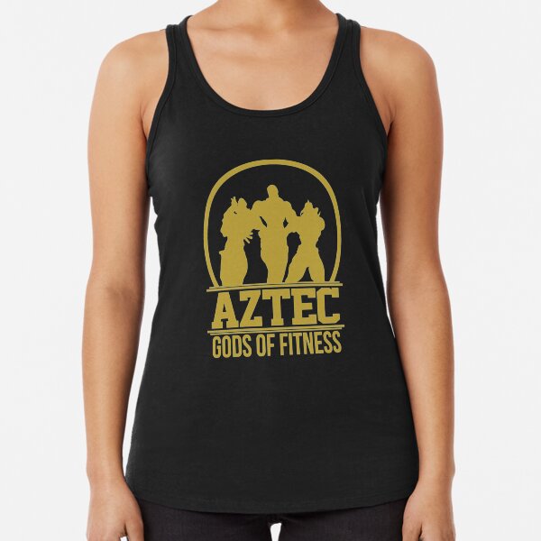 Aztec Gods of Fitness jojos.bizarre adventure - Racerback Tank Top