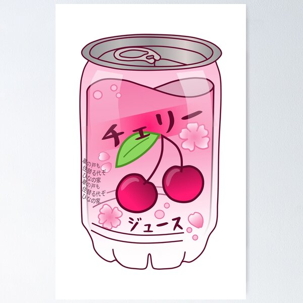 kawaii crystal juice bottle Poster for Sale by Science-nerd