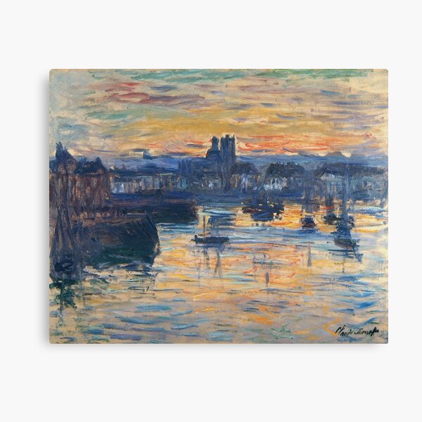 Claude Monet - The Port Of Dieppe, Evening, 1882 Canvas Print