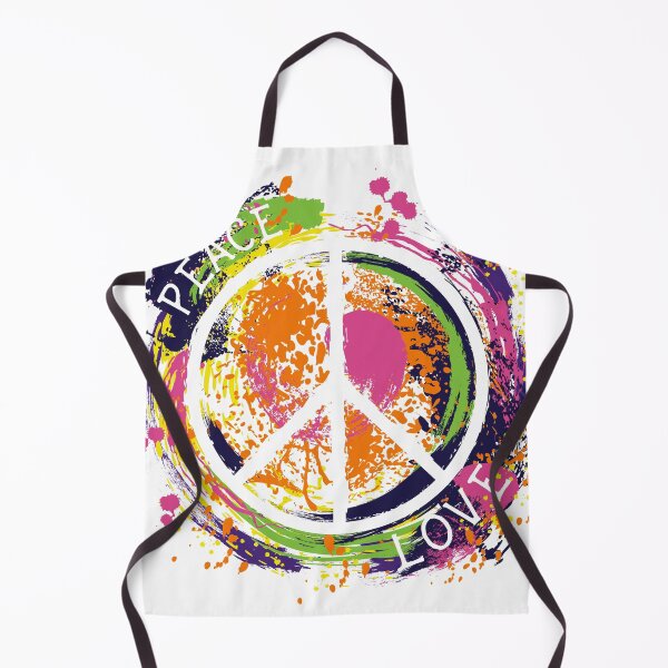 Item preview, Hippie peace symbol. Peace and love. Colorful grunge style art. designed and sold by kateja.