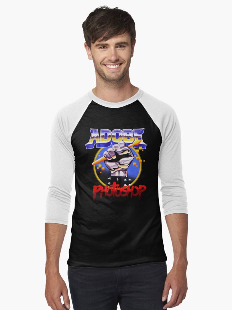 Thumbnail 1 of 3, Baseball ¾ Sleeve T-Shirt, SHOPPING IS SO METAL designed and sold by jabwai.
