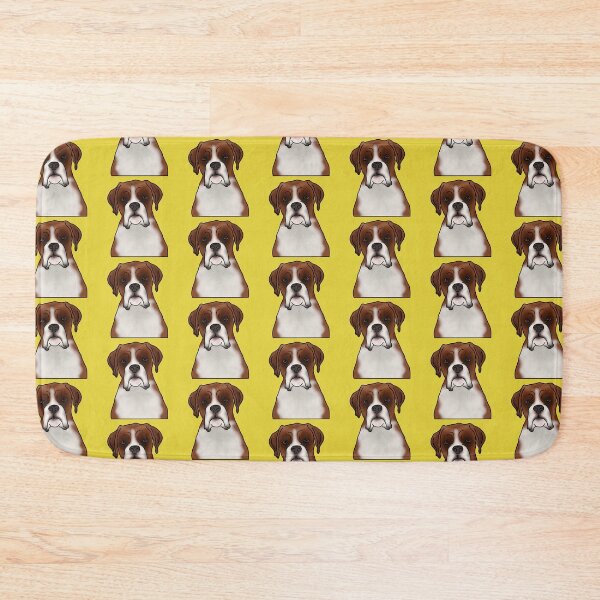 Item preview, Boxer Dog Portrait - Pattern - Yellow designed and sold by JadeMadeThis.