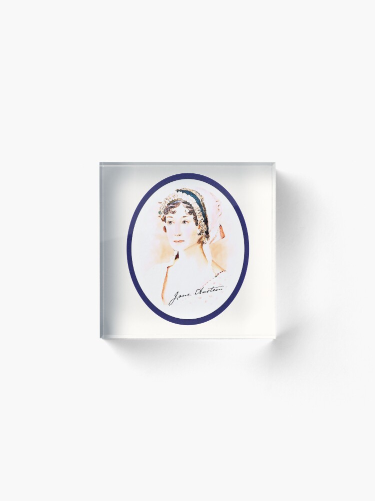 Alternate view of Portrait of a Lady Writer - Jane Austen Acrylic Block