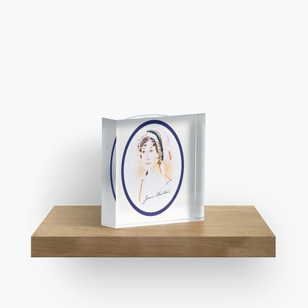Portrait of a Lady Writer - Jane Austen Acrylic Block