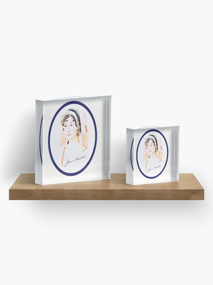 Alternate view of Portrait of a Lady Writer - Jane Austen Acrylic Block