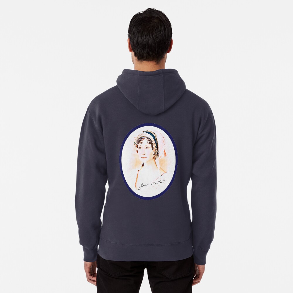 Portrait of a Lady Writer - Jane Austen Pullover Hoodie