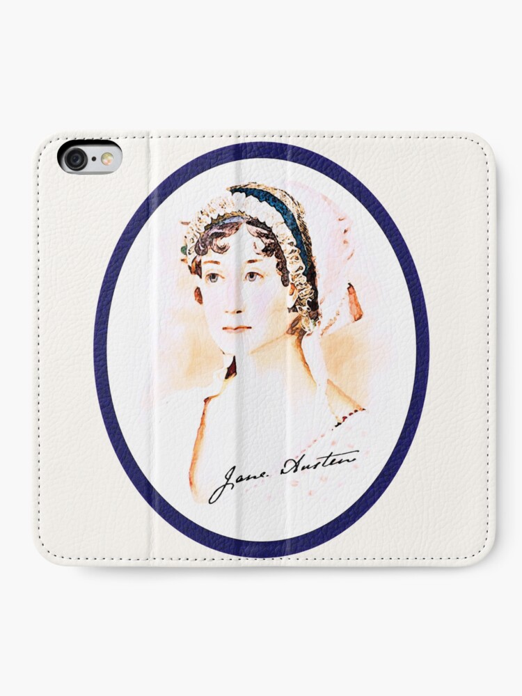Alternate view of Portrait of a Lady Writer - Jane Austen iPhone Wallet