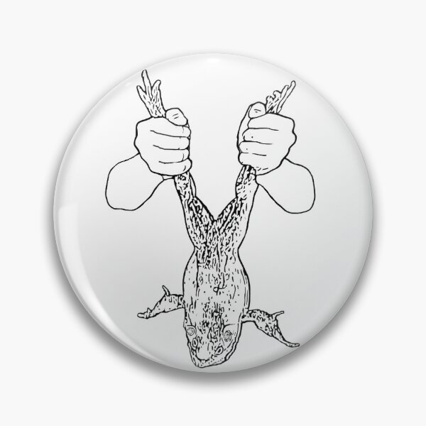 Item preview, Frog Gigger holding a frog after gigging under moon light designed and sold by frankheights.