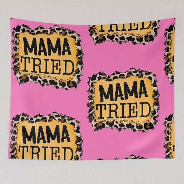 Item preview, Funny cute western country southern music mama cheetah print tried songs lyric  designed and sold by tiffanator606.