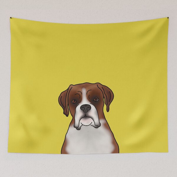 Item preview, Boxer Dog Portrait - Yellow designed and sold by JadeMadeThis.