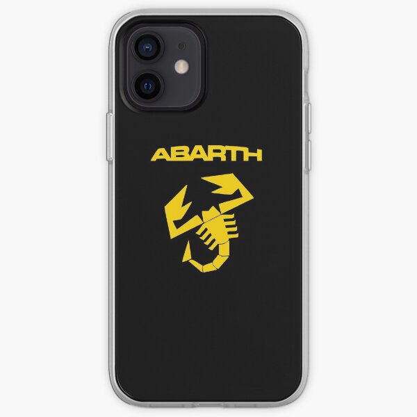 Abarth Logo scorpion Jaune Coque souple iPhone