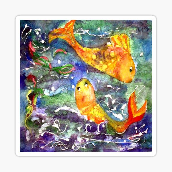 Batik Fish Sticker