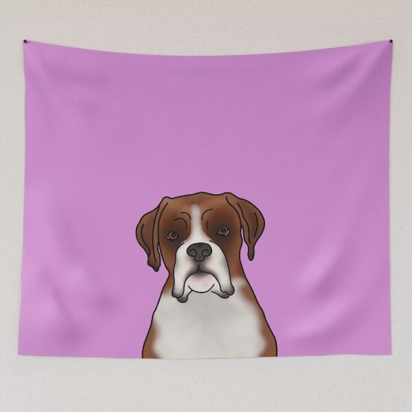 Item preview, Boxer Dog Portrait - Pink designed and sold by JadeMadeThis.