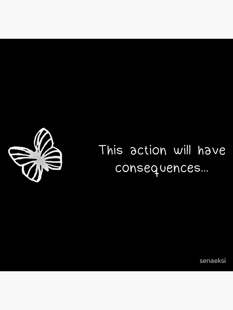 Life is Strange This Action Will Have Consequences&quot; Postcard for 