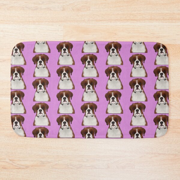 Item preview, Boxer Dog Portrait - Pattern - Pink designed and sold by JadeMadeThis.