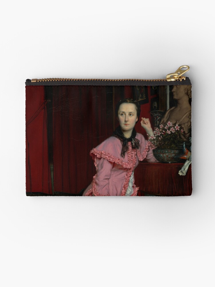 Portrait of the Marquise de Miramon n e Th r se Feuillant Jacques Joseph Tissot Zipper Pouch