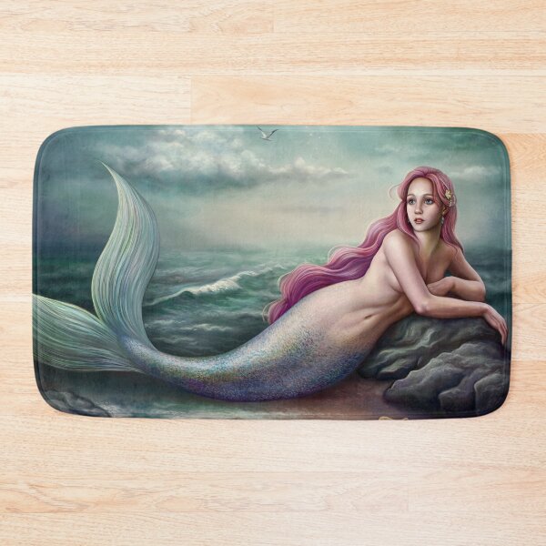 Artikelvorschau, Sirene mit rosa Haaren entworfen und verkauft von dim-draws.