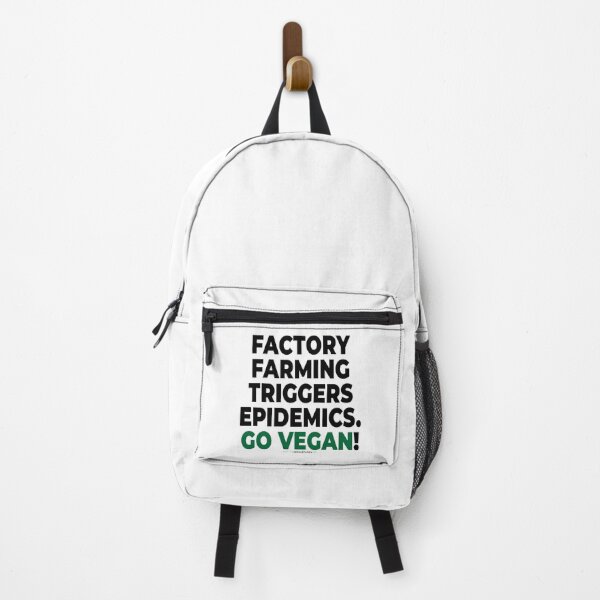 Item preview, Factory farming triggers epidemics. - vegan to prevent pandemics like coronavirus / covid-19 (104 v2) designed and sold by blindfoldsoff.