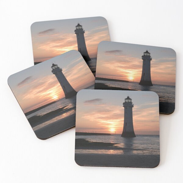 Item preview, New Brighton Lighthouse Sunset Over River Mersey Estuary,Wirral,Merseyside,England. designed and sold by ALEXANDER  STEPHEN PEMBERTON.