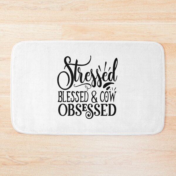 Item preview, Stressed Blessed & Cow Obsessed: A Funny quote shirt.   designed and sold by fajali master.