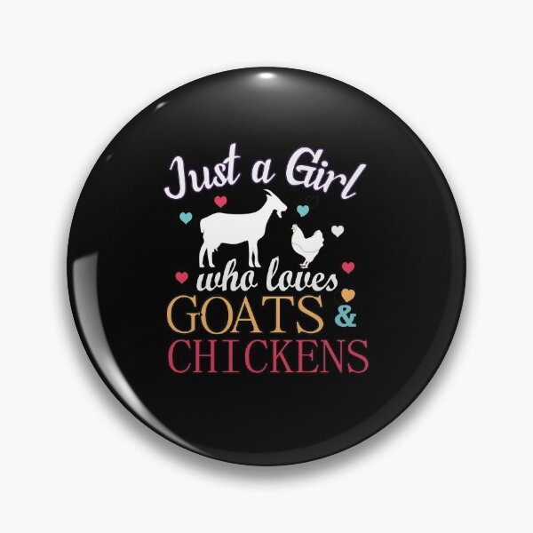 Item preview, Gift for Farmer - Just a Girl who Loves Goats & Chicken designed and sold by abcxyzsma.