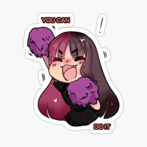"chibi stiker cute you can do it" Sticker for Sale by Owlrless | Redbubble
