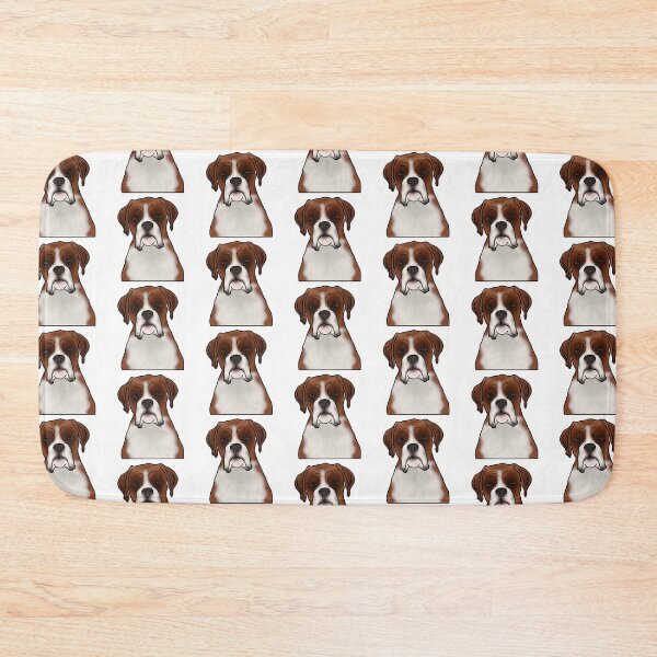 Item preview, Boxer Dog Portrait - Pattern - White designed and sold by JadeMadeThis.