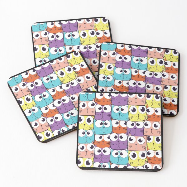Item preview, Funny Cute cats colorful designed and sold by TopDesignArt.