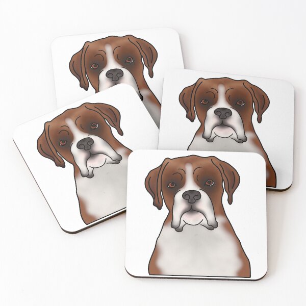Item preview, Boxer Dog Portrait - White designed and sold by JadeMadeThis.