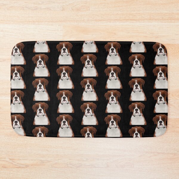 Item preview, Boxer Dog Portrait - Pattern - Black designed and sold by JadeMadeThis.
