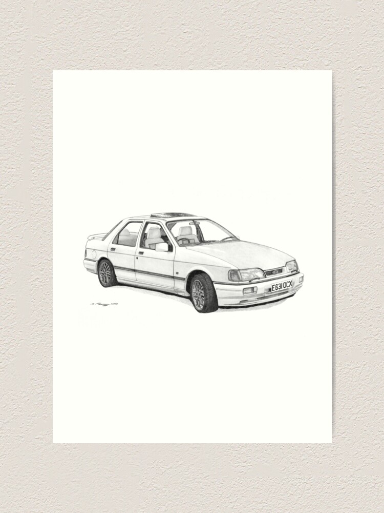 FORD SIERRA RS COSWORTH FRIDGE MAGNET CHOOSE YOUR CAR COLOUR.