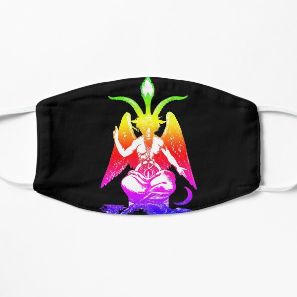 Rainbow Pride Baphomet Flat Mask