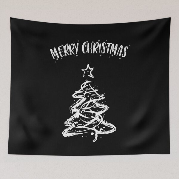 Item preview, Merry Christmas Tree Sketch designed and sold by NerdySherds.