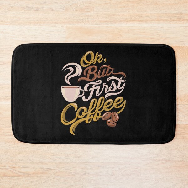 Item preview, Ok, But First Coffee Typography designed and sold by Dewirumbaina.