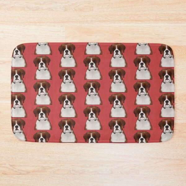 Item preview, Boxer Dog Portrait - Pattern - Red designed and sold by JadeMadeThis.