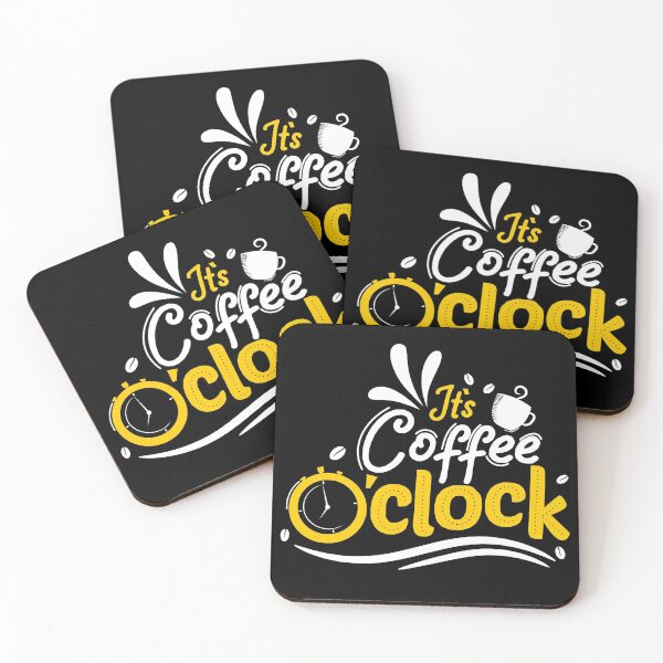 Item preview, It's Coffee O'Clock Typography designed and sold by Dewirumbaina.