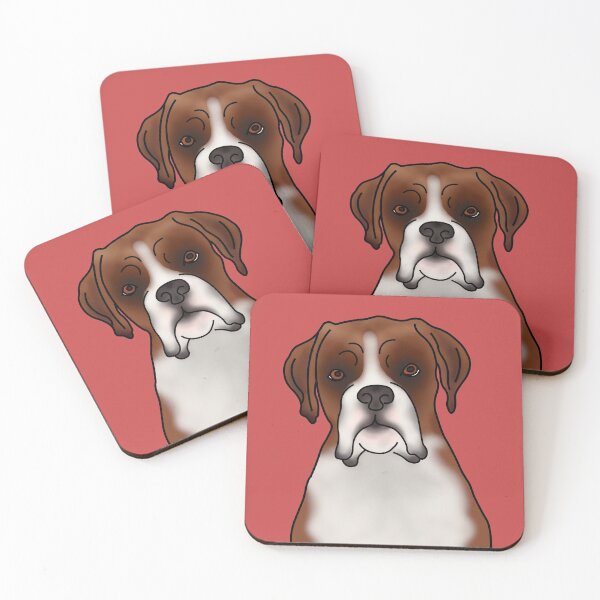 Item preview, Boxer Dog Portrait - Red designed and sold by JadeMadeThis.