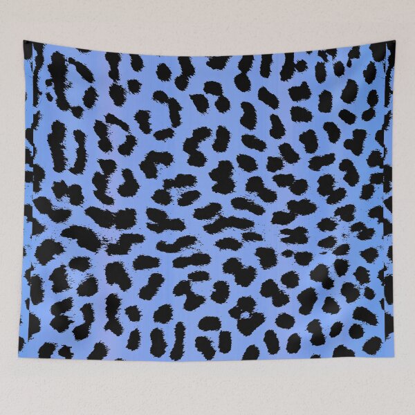 Item preview, Leopard Pattern in Light Blue Cheetah Design Animal Pattern designed and sold by MadandMean.