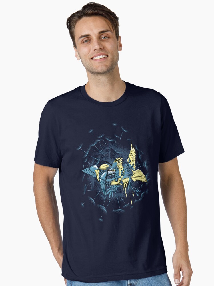 Thumbnail 2 of 7, Essential T-Shirt, Birdfight designed and sold by jabwai.