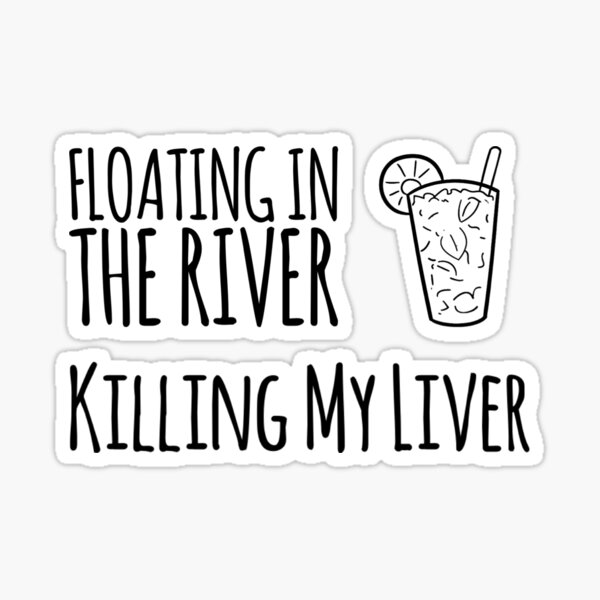"Floating Down The River" Sticker for Sale by sgoerl Redbubble
