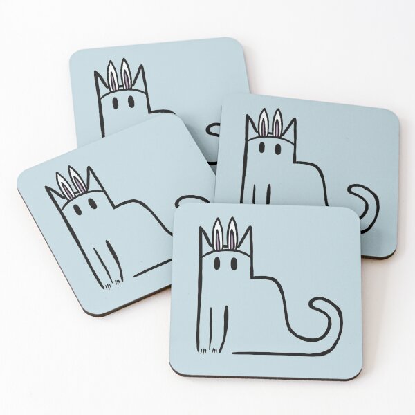 Item preview, Doodle Cat Bunny Rabbit designed and sold by molliebriant.