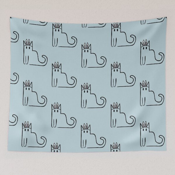 Item preview, Doodle Cat Bunny Rabbit designed and sold by molliebriant.
