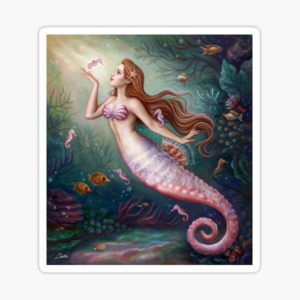 Item preview, Seahorse Mermaid  designed and sold by dim-draws.